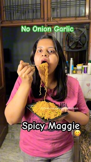 No onion garlic maggi😍😋 #shorts #maggi