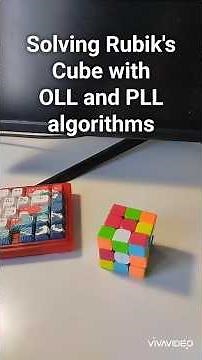 Solving Rubik's cube with OLL and PLL algorithms