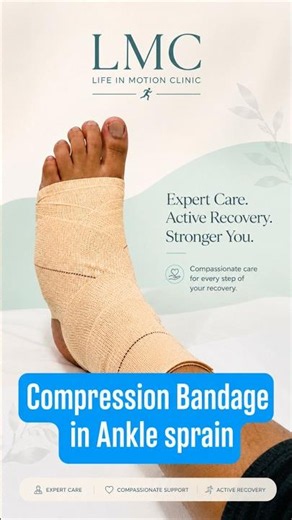 #drrahulsharma #lifeinmotionclinic #anklesprain #crepebandage #compressionbandage #injury #rehab