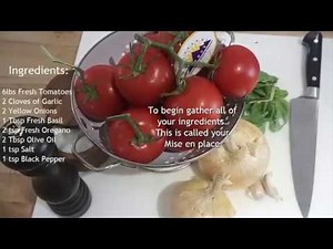 Immersion Blender Fresh Tomato Sauce Tutorial