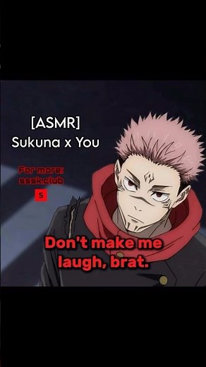 POV: You're jealous of Sukuna's ex #sukuna #asmr #jujutsukaisen
