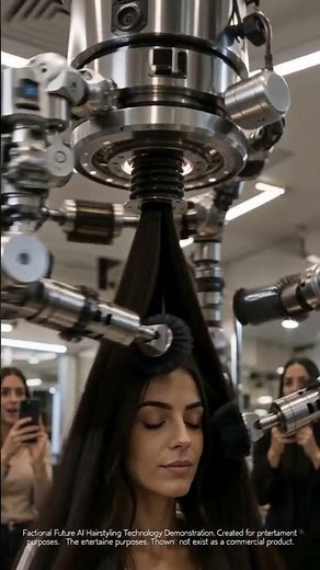 AI HAIR STYLING MACHINE 🤯 | Perfect Bun in Seconds (Future Concept)
