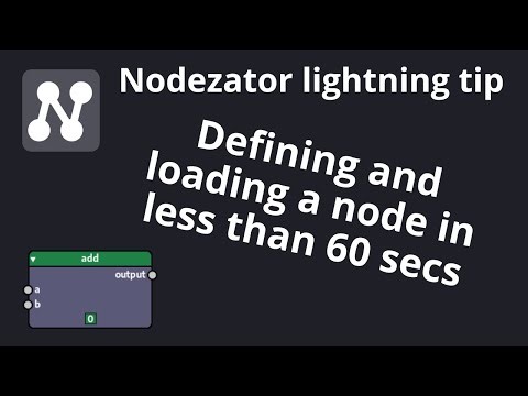Defining and loading a node in less than 60 seconds - Nodezator lightning tips - Indie Smiths