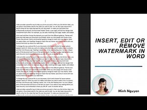 How to insert or edit a watermark (DRAFT, DO NOT COPY, SAMPLE, URGENT, CONFIDENTIAL) in Word