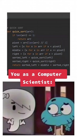 Software engineers search for efficiency! And these are 3 extremely efficient sorting algorithm (expecially the last one) #coding #programming #computerscience #gamedev #funny #didyouknow