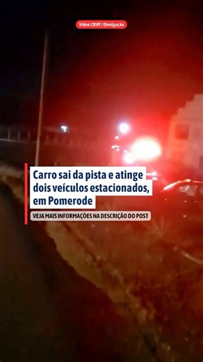 Jornal de Pomerode on Instagram: "Um acidente de trânsito foi registrado na Rua XV de Novembro, em Testo Central, envolvendo uma saída de pista seguida de colisão com outros veículos. A ocorrência foi atendida pelo Corpo de Bombeiros Voluntários na madrugada deste sábado, 20 de dezembro, por volta das 00h22. No local, o veículo conduzido por um homem de 39 anos saiu da pista e acabou atingindo dois carros que estavam estacionados. Veja mais detalhes na matéria completa do Jornal de Pomerode, cli