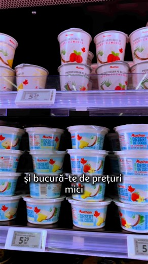 🥥 Iaurt vegan la preț mic? Da, la Auchan! 🍓 Descoperă alternativele delicioase la iaurt, pe bază de cocos, cu fructe și fără compromis la gust! ✅ Textură cremoasă, perfectă pentru orice moment al zilei ✅ Fără lactoză, 100% vegan 💲 Prețuri mici începând de la 4,99 lei 📍 Găsește-le acum la Auchan și bucură-te de savoare fără compromis! 🛒 | Auchan