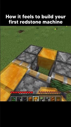 Building a redstone machine be like: