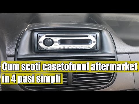 TUTORIAL: Demontare (cum scoti) radio casetofon Aftermarket (Sony) in 4 pasi