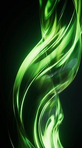 Dark transparent glass curves background, 3d rendering.