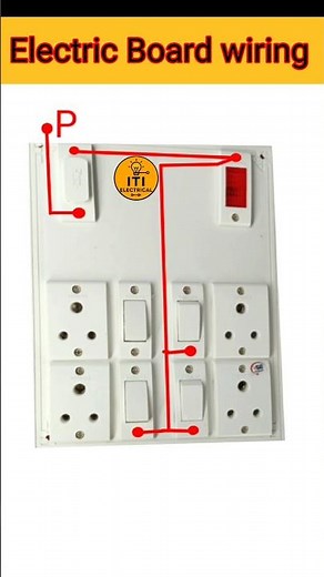 Switch Board Wiring Diagram | Live Neutral Earth Connection Explained | Simple Electrical Setup #diy