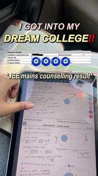 I GOT INTO MY DREAM COLLEGE‼️🥹🥹🥹🧿🧿JEE Mains Counselling Result ⁉️#shorts #youtubeshorts