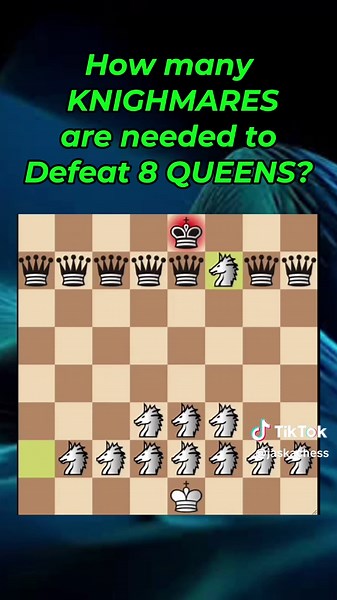 Defeating 8 Queens: How Many Knightmares Needed?