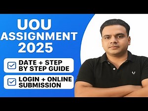 UOU Online Assignment कैसे दें | How to Submit Online Assignment 2025 II Assignment Last Date ?