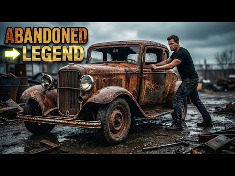 ASMR Car Restoration | Abandoned 1932 Ford Deuce Coupe Rebuilt to Perfection #asmrrestoration #asmr