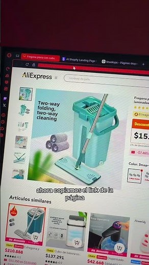 Hacer landing page en 2 mins! #dropshipping #ecommerce #shopify #aidropshipping #ecom