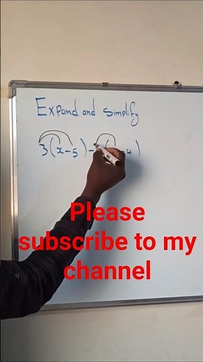 #mathmatics; how to expand and simplify.