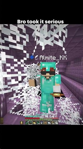 bro took it serious #minecraft