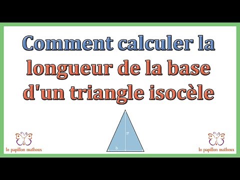 Comment calculer la longueur de la base d'un triangle isocèle