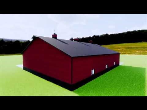 3D Design Walkthrough of a Greiner Buildings Machine Shed
