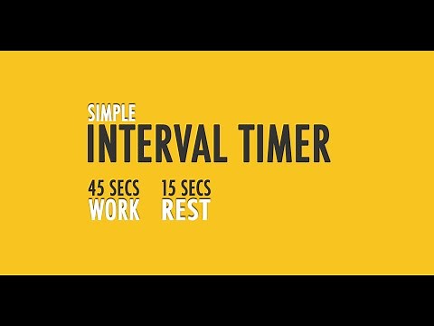 Interval timer 45 seconds 15 second rest | Perfect for your Tabata or HIIT workout