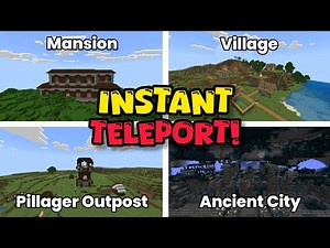 /teleport command in Minecraft - Teleport Anywhere Instantly!