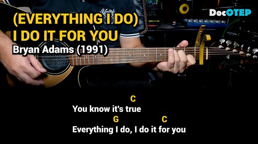 (Everything I Do) I Do It For You - Bryan Adams (Guitar Chords Tutorial with Lyrics) | Doc OTEP Studio