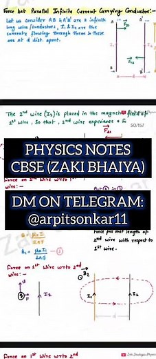 Physics Class 12 Notes (2025-26) by Zaki Saudagar #cbse #boardexam #physics
