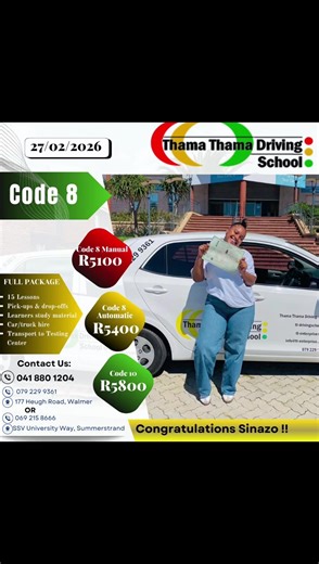 Celebrating the Code 8 License in Gqeberha