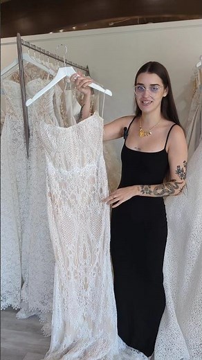 Vintage Lace Mermaid Wedding Dress- Andi's Pick