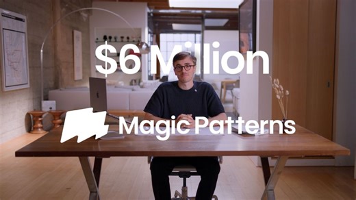Announcing our $6M Series A and Magic Patterns 2.0.We’ve grown profitably, hit $1M ARR, and quietly built an AI design tool loved by product managers, designers, and website builders.Previously… | Alexander Danilowicz | 251 comments
