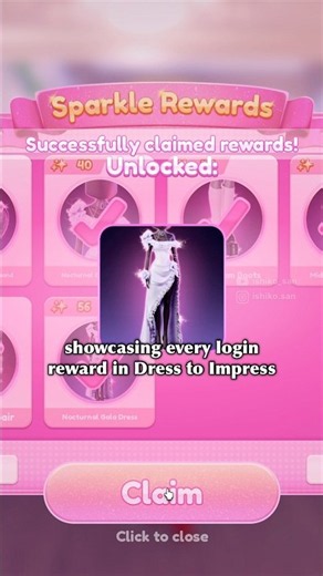 ALL LOGIN REWARD ITEMS SHOWCASE IN DTI!!💗 #dresstoimpress