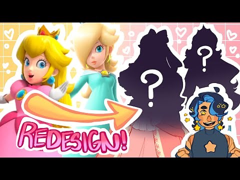 redesigning mario princesses! ♡ || speedpaint + commentary