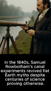 5.9K views · 44 reactions | Samuel Rowbotham’s 1840s “flat Earth” experiments along England’s canals stirred up a lasting debate. While science had long proven the Earth was round, his book “Earth Not a Globe” helped turn a fringe idea into a cultural myth. | History Fact Zone | Facebook