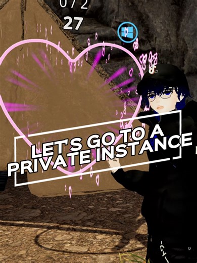 There is a new portal animation on VRChat... #vrchat #vrchatcommunity #vrchatworld #worldexploration #valentine