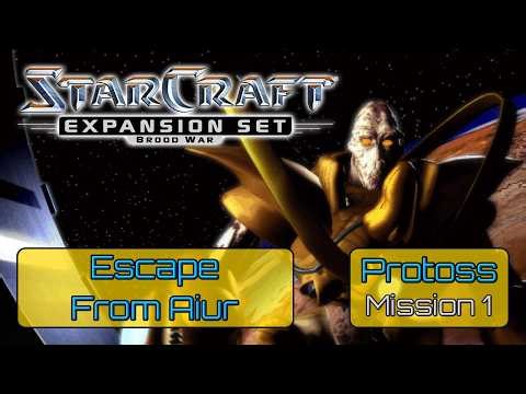 StarCraft: Brood War – Protoss Campaign #1 “Escape from Aiur” | Classic RTS Gameplay