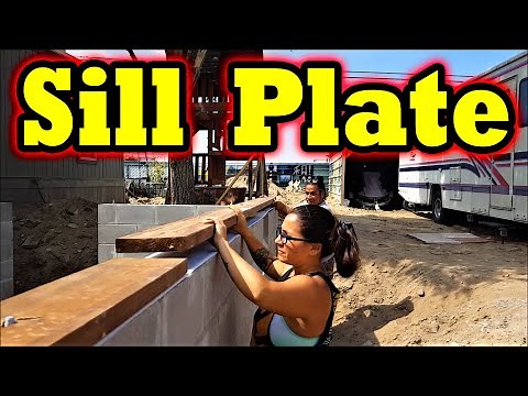 How to Install Sill Plate on Concrete or CMU foundation. D.I.Y.