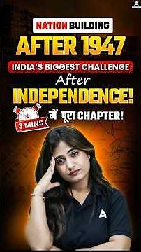 Class 12 Political Science Chapter 1 Challenges of Nation Building | 3 Minute Quick Revision ⚡