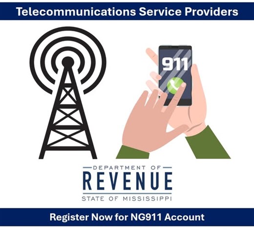 Telecommunications Service Providers registration now open for Next Generation account for Mississippians