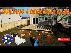 Building a Deck on a Concrete Slab