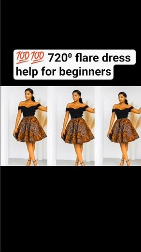 How to Cut & Sew 180°, 360°, and 720° Flare Dress | Step-by-Step for All Levels