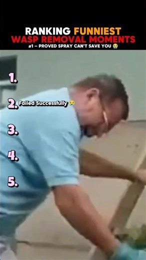 Ranking Funniest Wasp Removal Moments 😂💀