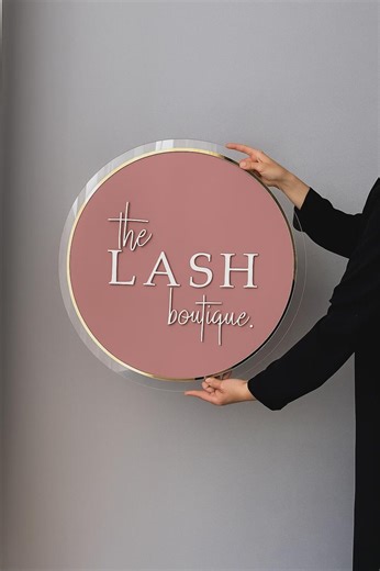 Personalized Acrylic Sign - Acrylic Sign - Acrylic Letters for Wall - Acrylic Sign Board - Logo Sign for Business - Beauty Salon Sign - Etsy