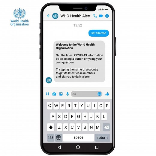 2.7K reactions · 352 shares | ℹ️ New WHO Health Alert features! Try typing the name of a country to get its latest COVID-19 裂 case numbers. Quick guide: 1. Subscribe to the WHO Health Alert  m.me/who 2. Send the name of your country and Get the news! | World Health Organization (WHO) | Facebook