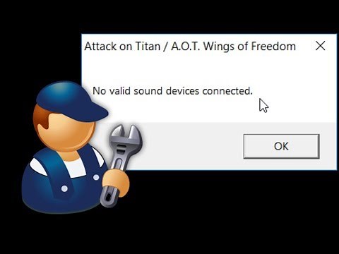 No valid sound devices connected - FIXED