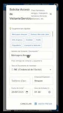 Generar QR para visitante SASCP