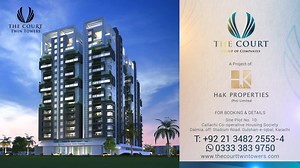 A unique blend of affordability and lifestyle, The Court Twin Towers offers a desirable combination of a prime location and state of the art amenities and facilities. The Court Twin Towers offers well planned and spacious luxury 2, 3 and 4 bedroom apartments and duplexes. Uber-lifestyle and ultra-luxury converge at The Court Twin Towers. The vertical living is embellished with untenable surprises, larger than life ambiance, resort style amenities and salubrious environment for socializing and en