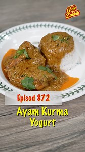 1.7M views · 27K reactions | Ayam Kurma Yogurt #jommasakngankakzaidah ep 872 Bahan-bahannya : 1 ekor ayam 2 biji bawang holland 6 ulas bawang putih 1/2 inci halia 4 sekawan 1 st lada hitam biji 1 sm serbuk lada 1 sm serbuk ketumbar 1 st serbuk jintan putih 1 st garam masala 1/2 st serbuk kunyit 3 sm yogurt 10 biji gajus - rendam 3 batang cili hijau 4 batang daun ketumbar Garam 2 sm minyak sapi Selamat mencuba! ❤️ | Zaidah Ibrahim | Facebook