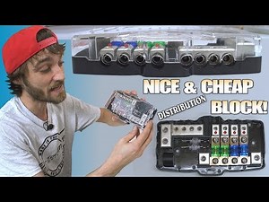 Best CAR AUDIO Distribution Block on AMAZON!?!? Fused 0 Gauge Distro w/ Wired SAFTEY LIGHT & Ground