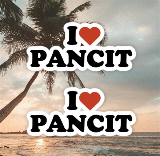 Love Pancit Filipino Sticker - Tagalog Laptop Car Decal Proud Pinoy Decor - Etsy Australia